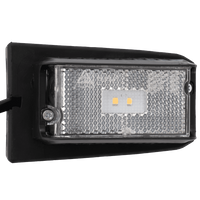 DOBPLAST DPT15 LED hvit universal markeringslampe med holder