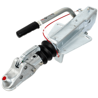 AL-KO 251G overløpsanordning med AK301 tilhengerfeste for en 3000 kg tilhenger med V-type drag