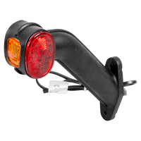 ASPÖCK SUPERPOINT II venstre markeringslykt på gummiarm med sidekabel
