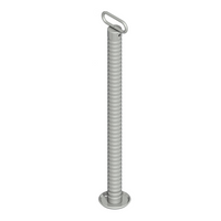 Fast støtte med korrugert rør KNOTT 6D6585.001 for 800 kg tilhenger 48 mm 705 mm