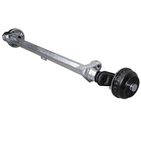 AL-KO COMPACT bremseaksel for tilhenger / bergingsbil 1000kg 1200mm 1780mm 4x100