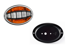 FRISTOM FT-356 LED universal frontlampe med hus for innfelt montering