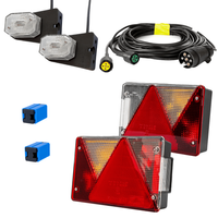 Lyssett: ASPÖCK baklykter + ASPÖCK sidemarkeringslys + MANTES 5,2m 7-pins ledningsnett + hurtigkoblinger