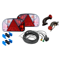Lyssett: ASPÖCK baklys + ASPÖCK sidemarkeringslys + MANTES 7m 13-PIN sele + hurtigkoblinger