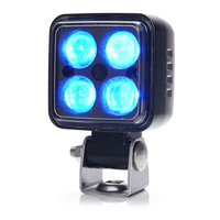 WAŚ 2243 W267 LED-sikkerhetslampe, blå varsellampe