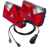 ASPÖCK MULTIPOINT V baklykter + MANTES 5m 13-PIN sele