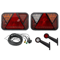 Lyssett: FRISTOM LED-baklys + HORPOL LED-sidemarkeringslys + MANTES 7m 13-PIN sele