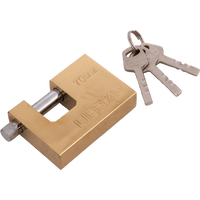 Messinghengelås 70mm HERMON, ørediameter 10mm