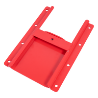 Rød kornrenne UNITRAILER-renne for landbrukstilhengere 250x355mm
