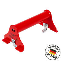 PRAMAR Radstopper VDI 2700 rød bergingsbilhjullås - justerbar, universal