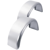 Sett med to skjermer for 15-16" DE HAAN HR 2480 tilhenger, hjulbuer 800/240mm