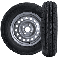 Sett med to hjul for tilhenger KENDA DEKK 155/80 R13 84N KENDA FELG 4Jx13"H2 4x100 ET:30