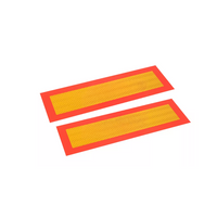 Et sett med to lange kjøretøyskilt HERMON "LAWETA" informasjonsskilt 100x300mm