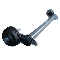 AL-KO COMPACT bremseaksel for tilhenger / bergingsbil 1350kg 1200mm 1650mm 4x100