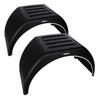 Sett med to doble skjermer for 14-16" tilhenger DOMAR DK3115 flate hjulbuer 915/450mm