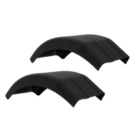 Sett med to halvskjermer til DOMAR DR1012201+DR1012202 tilhenger, hjulkasse 384/200 mm venstre+høyre