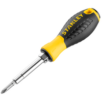 STANLEY 6-veis skrutrekker 3 bits / 6 spisser