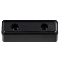 Gummistøtfanger / rektangulær støtfanger 24,5x8x9 cm