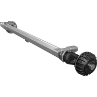 AL-KO COMPACT bremseaksel for tilhenger / bergingsbil 1500kg 1600mm 2050mm 5x112