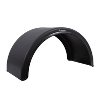 Dobbelskjerm for tilhenger 15-17,5" DOMAR DK1515 hjulbue 860/410 mm