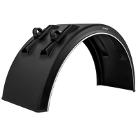 Skvettskjerm for tilhenger 19,5-22,5" DOMAR DK3075 hjulbue 1250/430 mm med monteringsbraketter