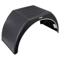 OUTLET Dobbel skjerm for tilhenger 14-16" DOMAR DK3115 flat hjulkasse 915/450mm