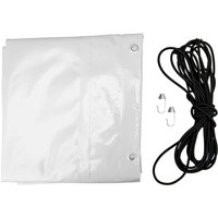 GRÅ FLAT DEKSEL TIL Garden Trailer 200 KIPP