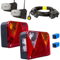 Lyssett: DOBPLAST DPT35 baklykter + ASPÖCK FLEXIPOINT I sidemarkeringslys + MANTES 5,2m 7-PIN ledningsnett