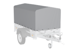 Rammedeksel h-800 UNITRAILER presenning for tilhenger 200x106cm HAGE 200 KIPP