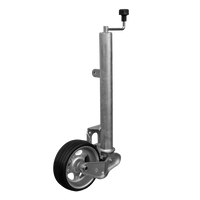 UNITRAILER automatisk støttehjul med håndtak 500 kg 60 mm 660-904 mm