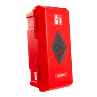 Brannslukningsboks 6kg DAKEN 82070 ADAMANT 611x310x247mm rød