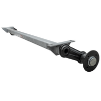 KNOTT VG7-L ubremset aksel for tilhenger 750kg 1505mm 1805mm 4x100