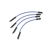 Sett med fire ProPlus 342180 presenningklemmer, fleksible multifunksjonssnorer, 280 mm