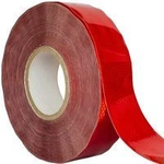 Kontur reflekterende tape rød - hel rull