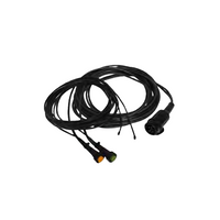 ASPÖCK elektrisk installasjon, tilhengerledning 8m, 13-pins plugg, 2x 8-pins bajonetter