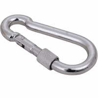 Karabinkrok med sikring for tau DROMET KSZ.7.70 brannmannskarabinkrok 7x70mm