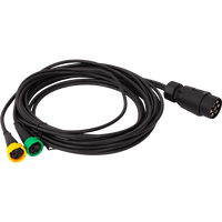 ASPÖCK 58-1022-087 elektrisk installasjon tilhengerledning 4,5 m 7PIN-plugg bajonetter 2x5PIN