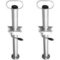 UNITRAILER faste støtter med klemmer, ringer og et sett med skruer 60 cm for 48 mm SETT 2 stk.