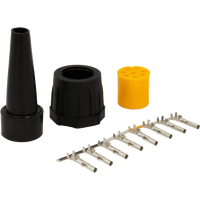 MANTES 8-PIN-kontakt, gul venstre bajonett