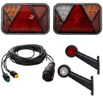 Lyssett: FRISTOM LED-baklys + HORPOL LED-sidemarkeringslys + MANTES 5,5 m 13-PIN sele