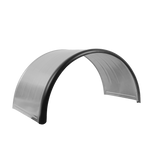 Dobbelskjerm for tilhenger 17,5-19,5" DOMAR DK7140 hjulbue 1000/500 mm metall med gummikant