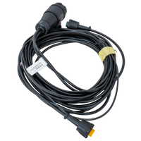 MANTES elektrisk installasjon, tilhengerledning, 4,5 m, 13-pins plugg, 2x5-pins bajonetter