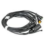 ASPÖCK elektrisk installasjon tilhenger sele 4,5 m 7-pins plugg bajonetter 2x 5-pins