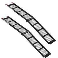 ProPlus 390094 sammenleggbare ramper stålramper for tilhengere 203 cm 680 kg sett med 2