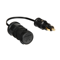 DIN-adapter for sigarettenneruttak LAMP 39028 adapter 12/24V 8A