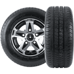 Sett med to forsterkede hjul til tilhenger LINGLONG TIRE 195/55 R10C 98/96N ALU UNITRAILER FELG 6Jx10" 5x112 ET:-4
