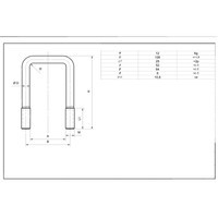 U-bolt M12 115/52