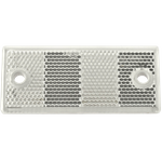 90x40 mm hvit refleks med hull