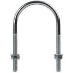 M6 rund u-bolt med muttere og skiver 49/90