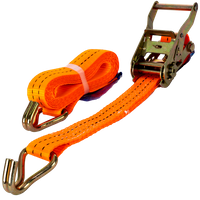 UNITRAILER 3m/35mm/2t oransje transportbånd med strammer
